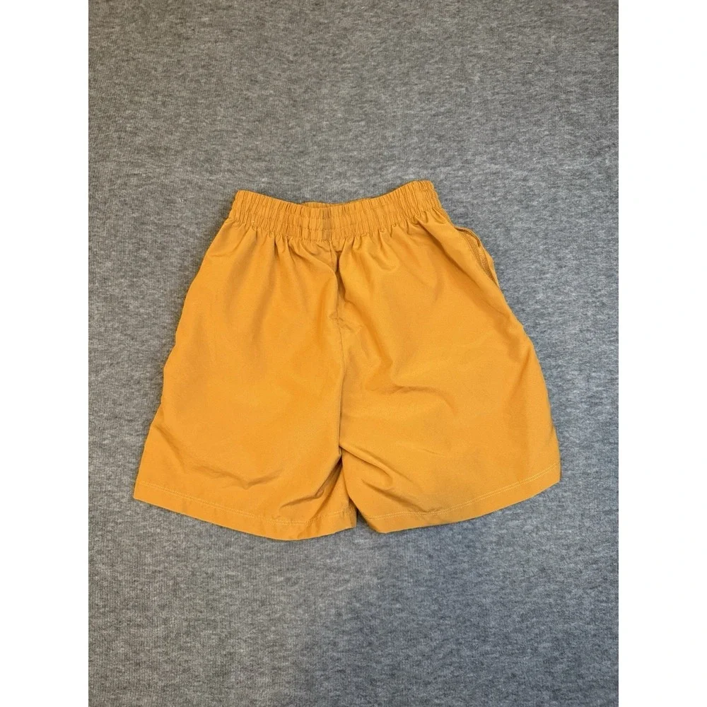 Nike Dri Fit Shorts Girls Sz M Golden Orange Rust Brown Lightweight Pockets